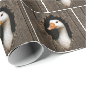 Gänsepinkeln aus gezacktem Holzloch Geschenkpapier (Rolleneckpunkt)