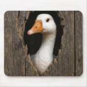 Gänsepinkeln aus gezacktem Holzloch Mousepad (Vorne)