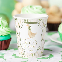 Gänserhymne Kinderzimmer Geburtstagsparty mit Mono Pappbecher