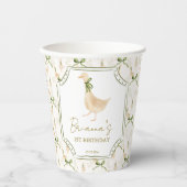 Gänserhymne Kinderzimmer Geburtstagsparty mit Mono Pappbecher (Vorderseite)