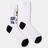 Gänseschwester Handschellen Lustige Verrückte Gäns Socken (Rechts)