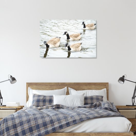 Gänseschwimmen Leinwanddruck (Insitu (Schlafzimmer))