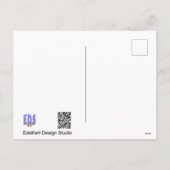 Gänsesteine-Schmetterling auf Blume-DIY Postkarte (Rückseite)