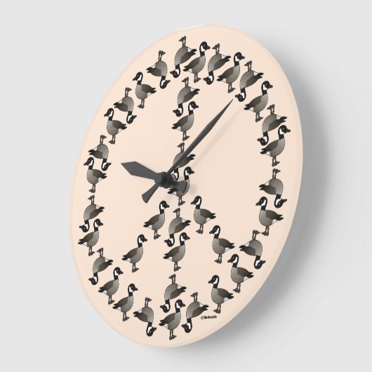 Gänsesymbol Große Wanduhr (Winkel)