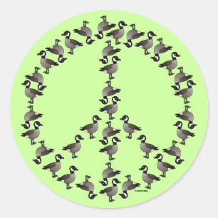 Gänsesymbol Runder Aufkleber