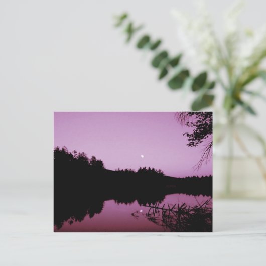 Gänseteich im Abend Postkarte (Stehend Vorderseite)