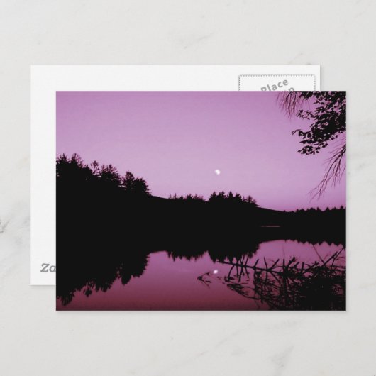 Gänseteich im Abend Postkarte (Vorne/Hinten)