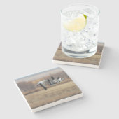 Gänsetrio Steinuntersetzer (Seitenansicht)