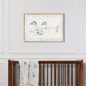 GänseVintages Kinderzimmer Poster