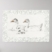 GänseVintages Kinderzimmer Poster (Vorne)