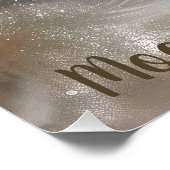 Gänsevögelbaby auf dem Mond Poster (Ecke)