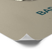 Gänsewanderungsplan mit Bar - Minimalistisch Poster (Ecke)