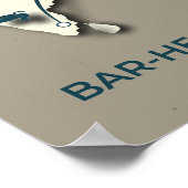 Gänsewanderungsplan mit Bar - Minimalistisch Poster (Ecke)