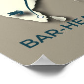 Gänsewanderungsplan mit Bar - Minimalistisch Poster (Ecke)