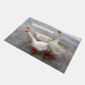 Gänseweiß Fußmatte (Schrägansicht)