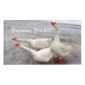 Gänseweiß Namenschild (Vorderseite)