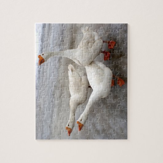 Gänseweiß Puzzle (Vertikal)