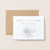 Gänseweißfolie Folienkarte (Vorderseite mit Umschlag)