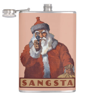 Gansta-Santa-Flasche Flachmann
