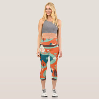 Gänswald: Vintage Naturlandschaft Capri Leggings