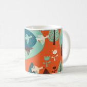 Gänswald: Vintage Naturlandschaft Kaffeetasse (VorderseiteRechts)
