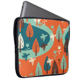 Gänswald: Vintage Naturlandschaft Laptopschutzhülle (Vorne Rechts)
