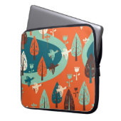 Gänswald: Vintage Naturlandschaft Laptopschutzhülle (Vorderseite Links)