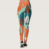 Gänswald: Vintage Naturlandschaft Leggings (Rückseite)