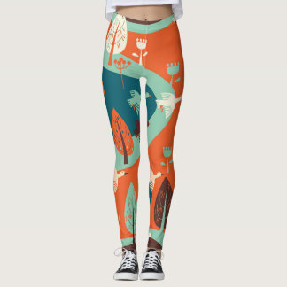 Gänswald: Vintage Naturlandschaft Leggings