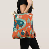 Gänswald: Vintage Naturlandschaft Tasche (Von Nahem)