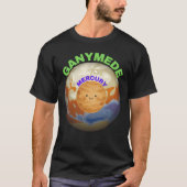 Ganymede vs Mercury Size Comparison | Funny Space T-Shirt (Vorderseite)