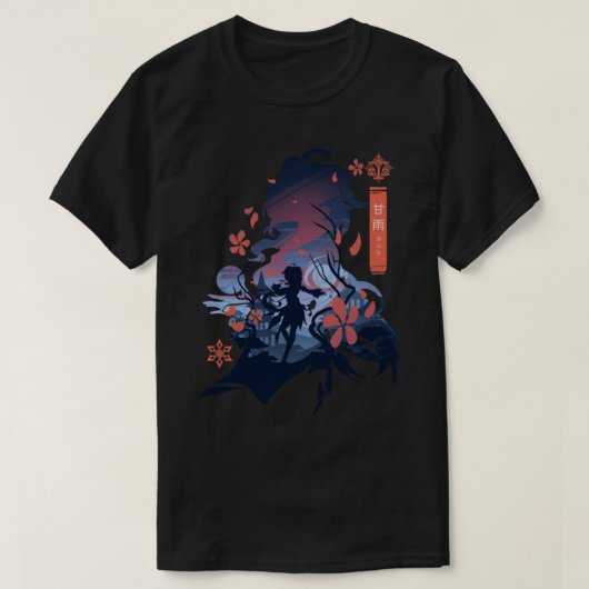 Ganyu - Auswirkungen auf Genshin T-Shirt (Design vorne)