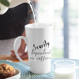 Ganz abhängig von Kaffeehaus Milchtasse