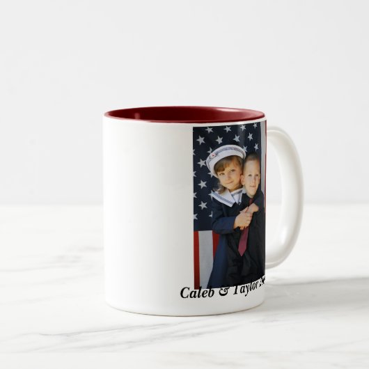 Ganz amerikanisch zweifarbige tasse (VorderseiteRechts)