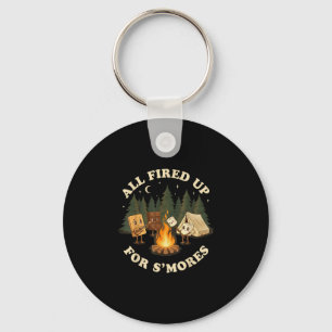 Ganz aufgeregt für S'mores lustiges Camping-Design Schlüsselanhänger