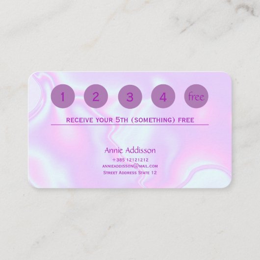 ganz eigenhändig geschriebe Beschaffenheit des Treuekarte (Rückseite)