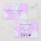 ganz eigenhändig geschriebe Beschaffenheit des Visitenkarte (Vorne/Hinten)