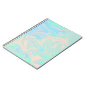 Ganz eigenhändig geschriebe schillernde notizblock (Linke Seite)