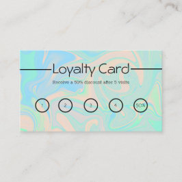 Ganz eigenhändig geschriebe schillernde treuekarte