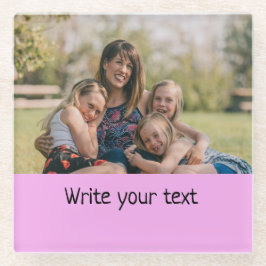 ganz einfach, fügen Sie Ihre Foto Weihnachten Glasuntersetzer