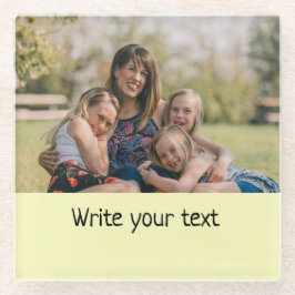 ganz einfach, fügen Sie Ihre Foto Weihnachten Glasuntersetzer