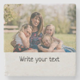 ganz einfach, fügen Sie Ihre Foto Weihnachten Steinuntersetzer