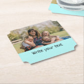 ganz einfach, fügen Sie Ihre Foto Weihnachten Untersetzer (angewinkelt)