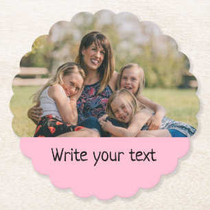 ganz einfach, fügen Sie Ihre Foto Weihnachten Untersetzer