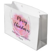 ganz einfach, fügen Sie Ihren Text Foto fröhliche  Große Geschenktüte (Rückseite Schrägansicht)