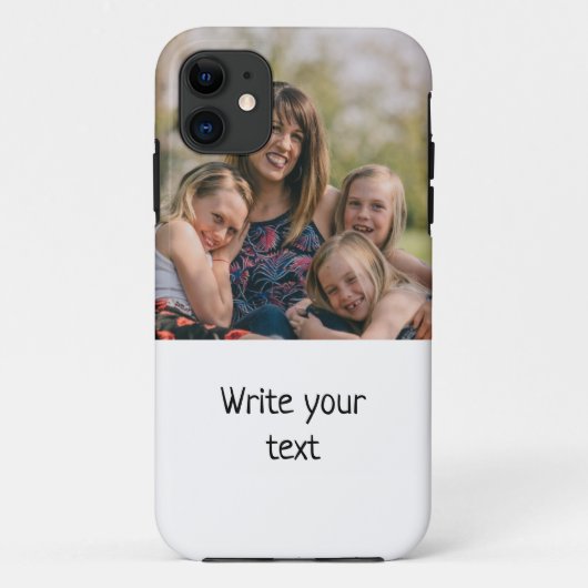 Ganz einfach, fügen Sie Ihren Text Foto Weihnachte Case-Mate iPhone Hülle (Rückseite)