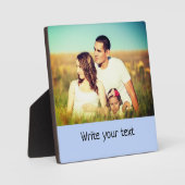 Ganz einfach, fügen Sie Ihren Text Foto Weihnachte Fotoplatte (Vorderseite)