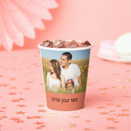 Ganz einfach, fügen Sie Ihren Text Foto Weihnachte Pappbecher