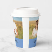 Ganz einfach, fügen Sie Ihren Text Foto Weihnachte Pappbecher (Links)