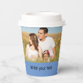 Ganz einfach, fügen Sie Ihren Text Foto Weihnachte Pappbecher (Rückseite)